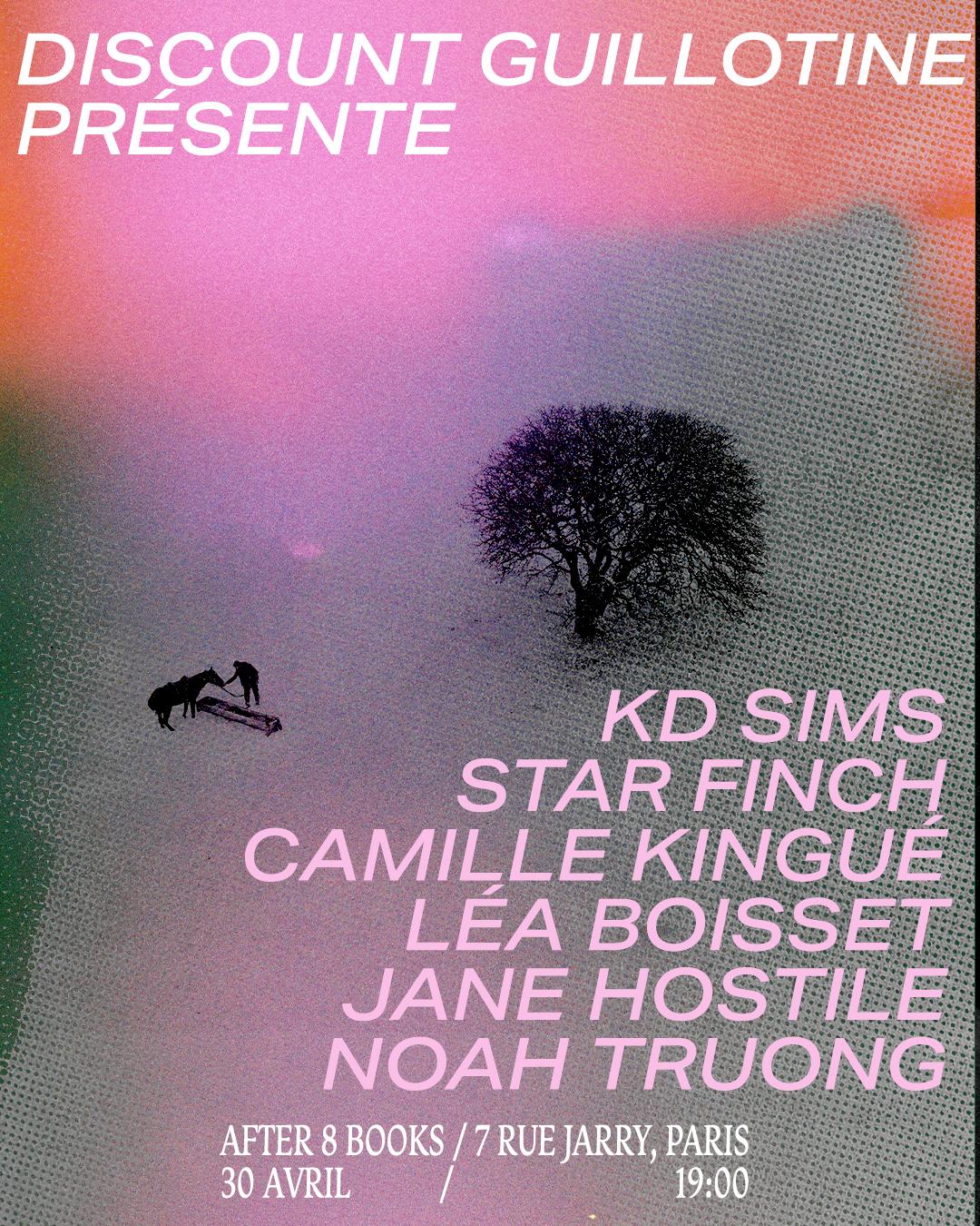  - A Discount Guillotine evening of readings with KD Sims & al.