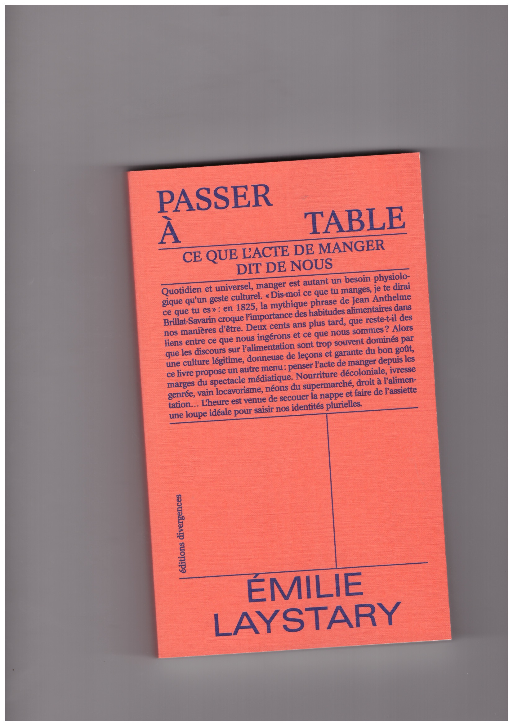 LAYSTARY, Emilie - Passer à table