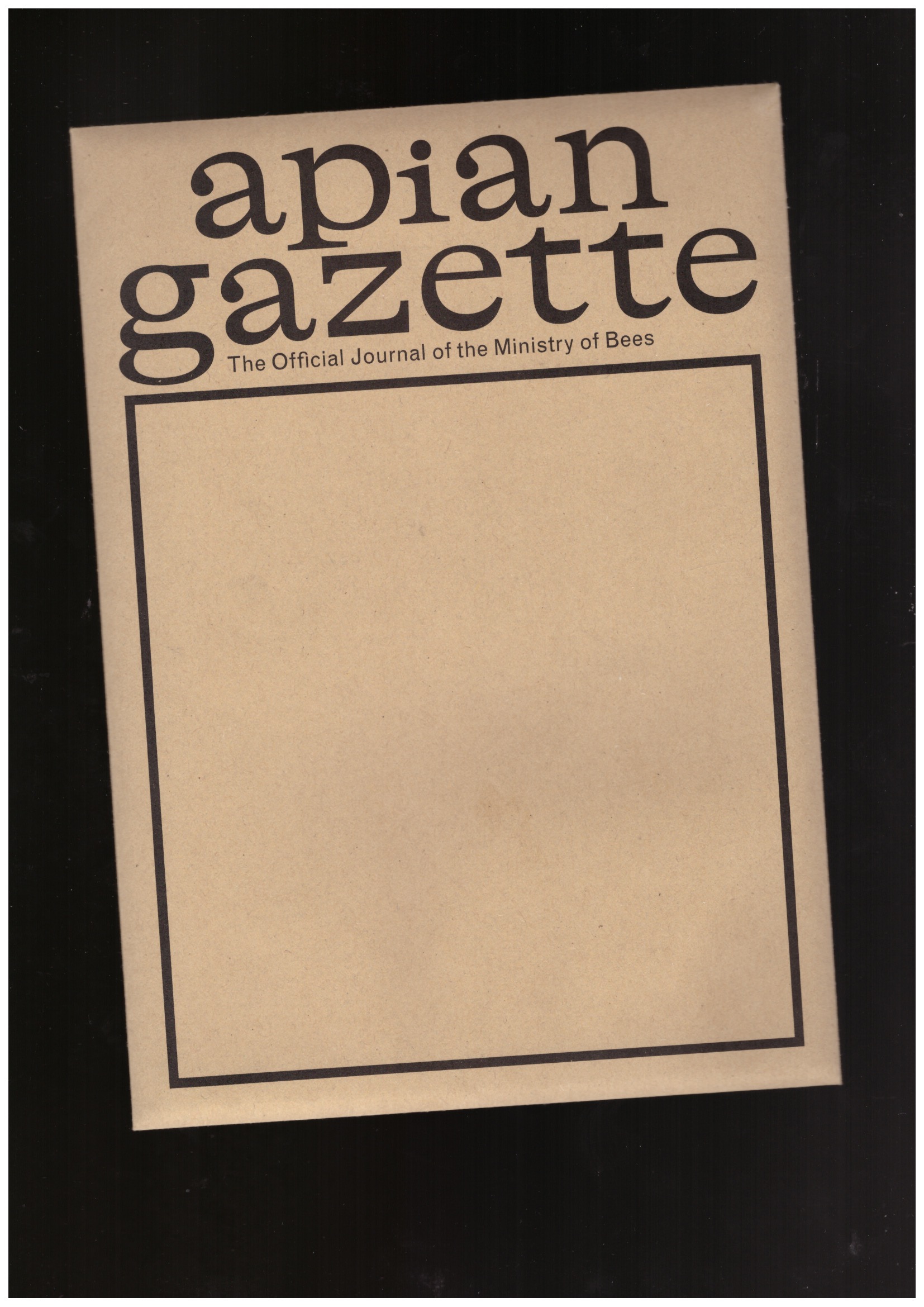 BORIOLI, Aladin (ed.) - Apian Gazette, Volume 2 – Special Issue