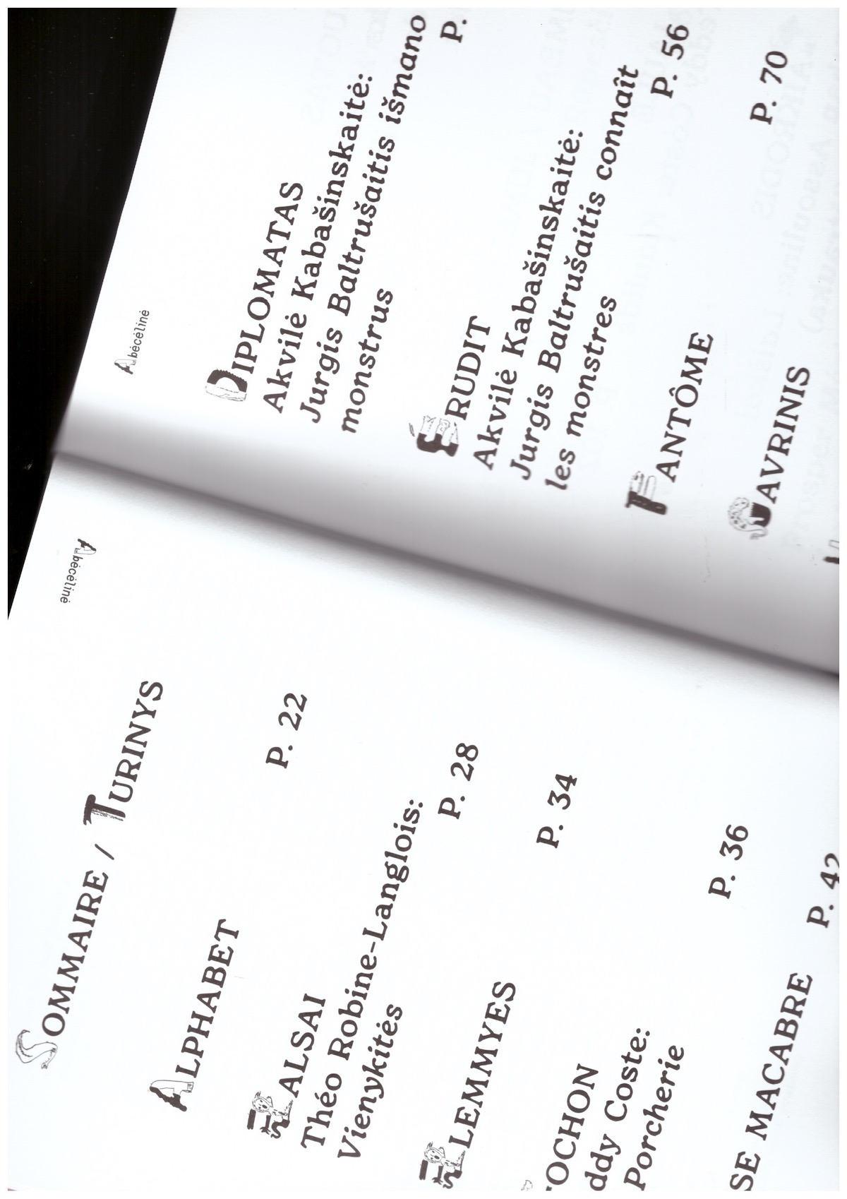 PRANCKŪNAITĖ, Gailė; ROBINE-LANGLOIS, Théo; THOREL, Benjamin; VOIDA, Marek; ZUBAITĖ-BUNDZĖ, Justina (eds.) - Alphabestiaire / Abėcėlinė