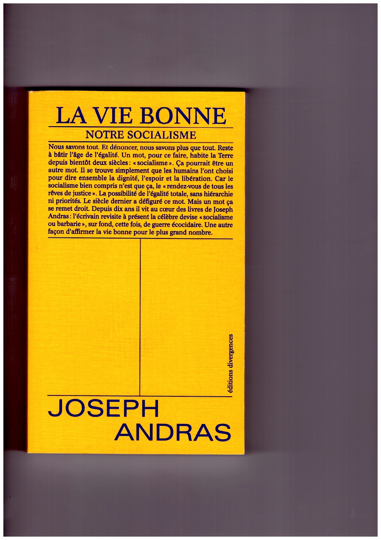 ANDRAS, Joseph - La vie bonne