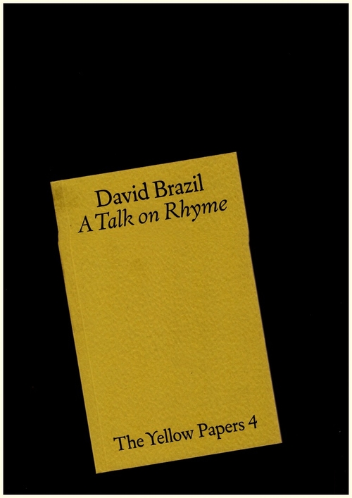 BRAZIL, David - A Talk on Rhyme (At Last Books)