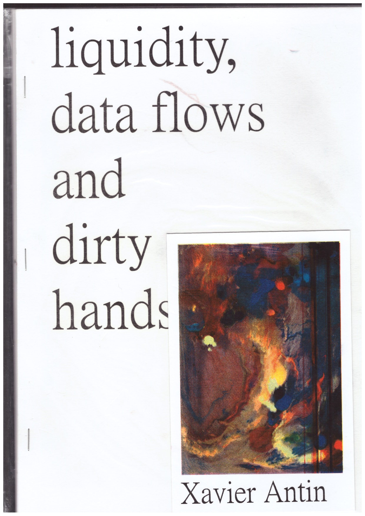 ANTIN, Xavier - Liquidity, data flows and dirty hands