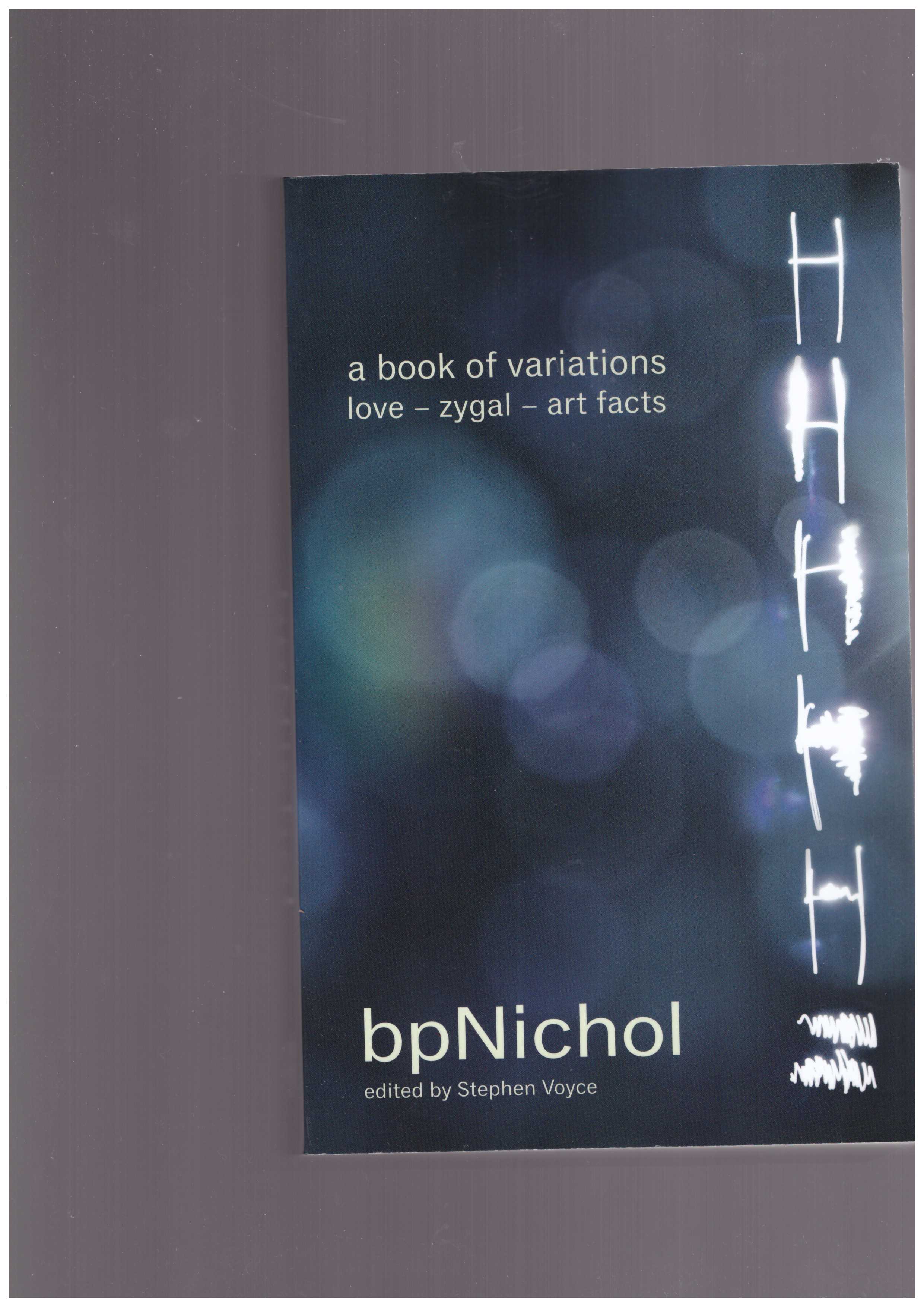NICHOL, bp  - book of variations