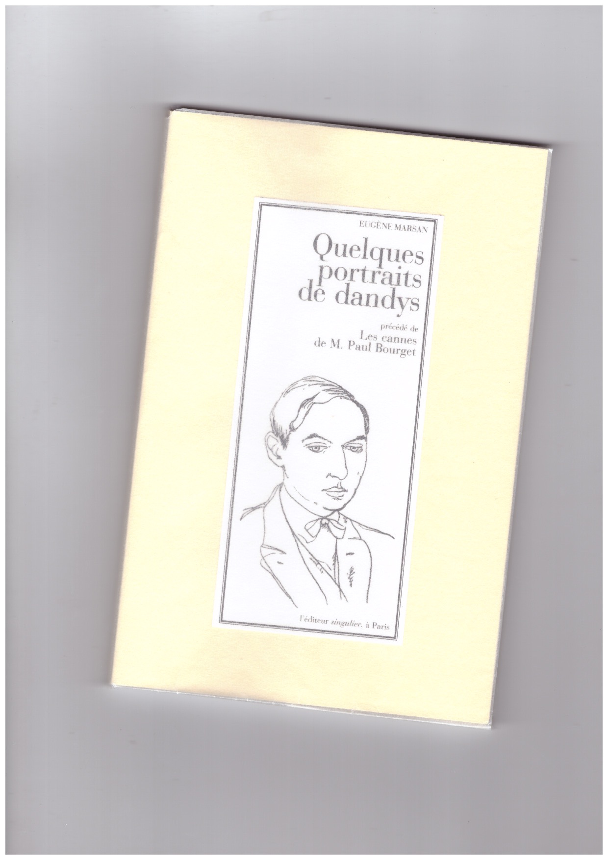 MARSAN, Eugène - Quelques portraits de dandys