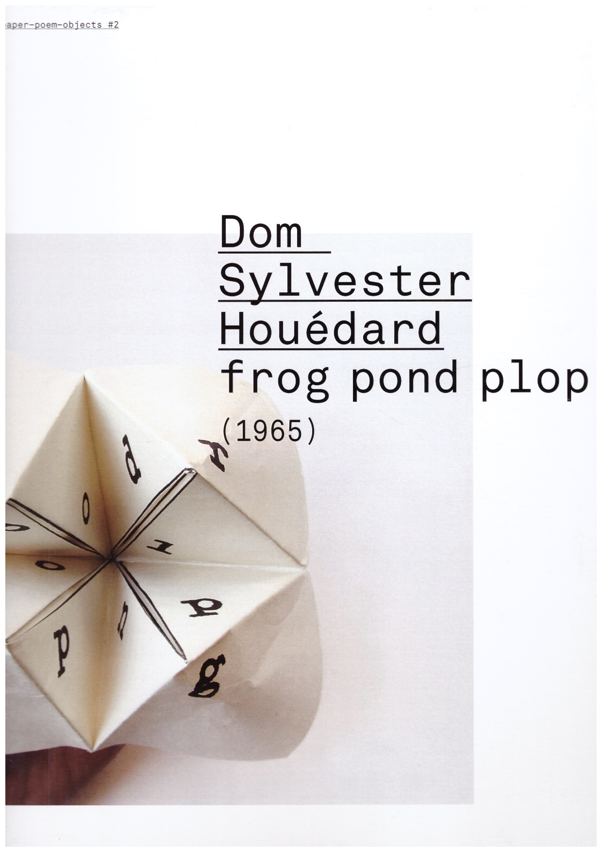 HOUÉDARD, Dom Sylvester - frog pond plop