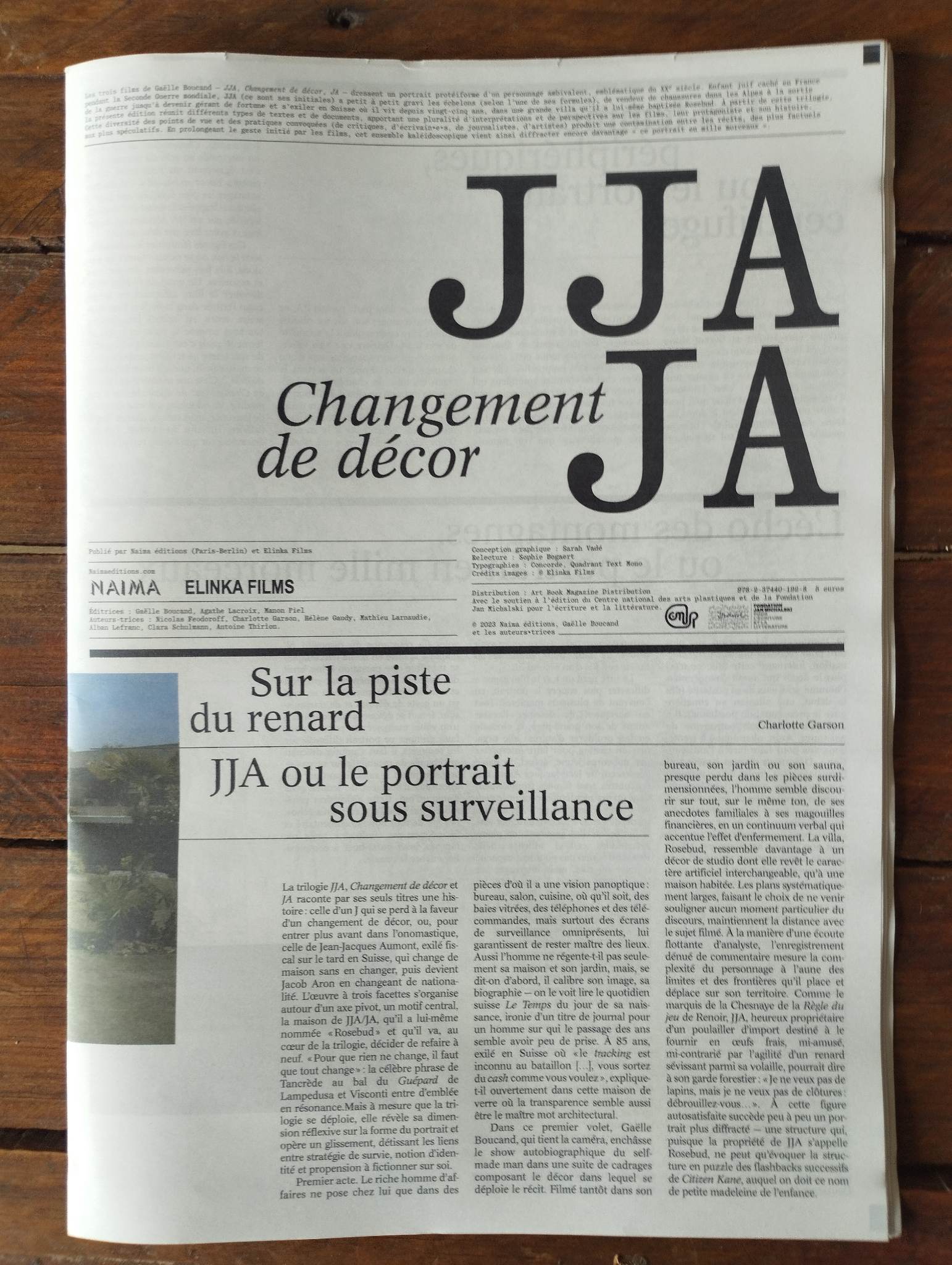 BOUCAND, Gaëlle; LACROIX, Agathe (ed.), PIEL, Manon (ed.) - JJA, Changement de décor, JA