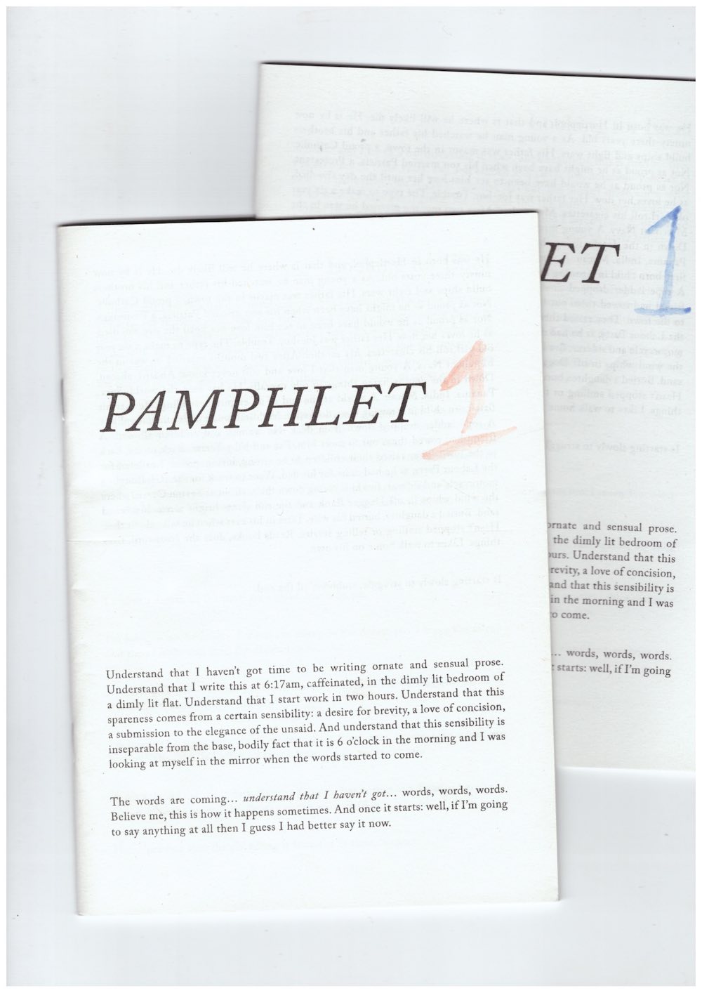 RONAN, Joe - Pamphlet 1