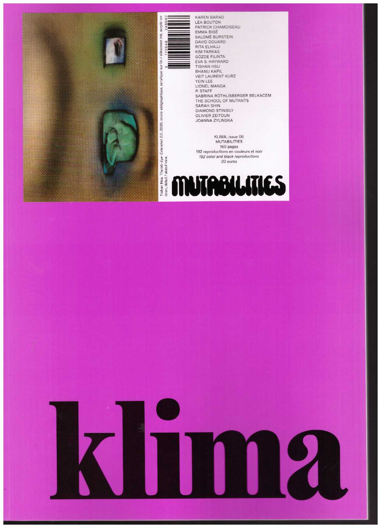 SCALI-RINGWALD, Antonine ; CARLIER, Loucia (eds.) - Klima #06 – Mutabilities