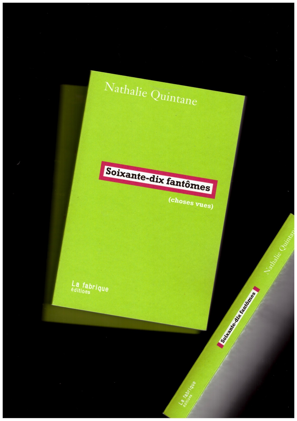 QUINTANE, Nathalie - Soixante-dix fantômes (choses vues)