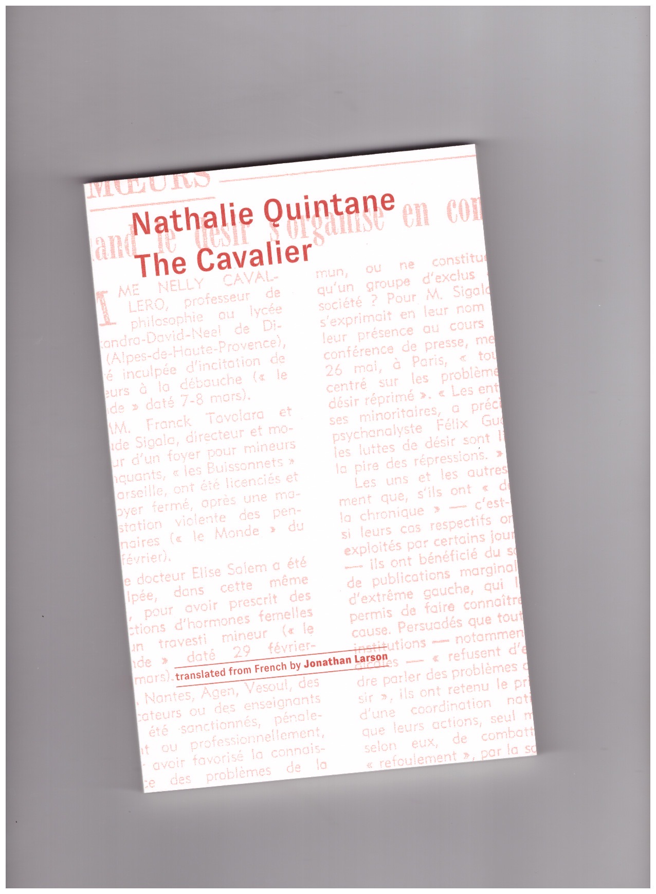 QUINTANE, Nathalie - The Cavalier