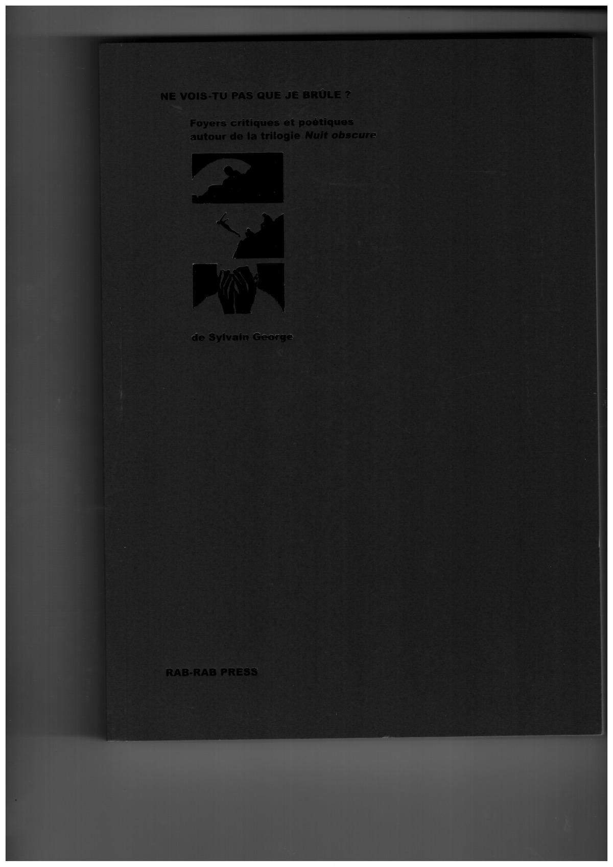 GEORGE, Sylvain - Ne vois-tu pas que je brûle ? Foyers critiques et poétiques autour de la trilogie Nuit Obscure de Sylvain George