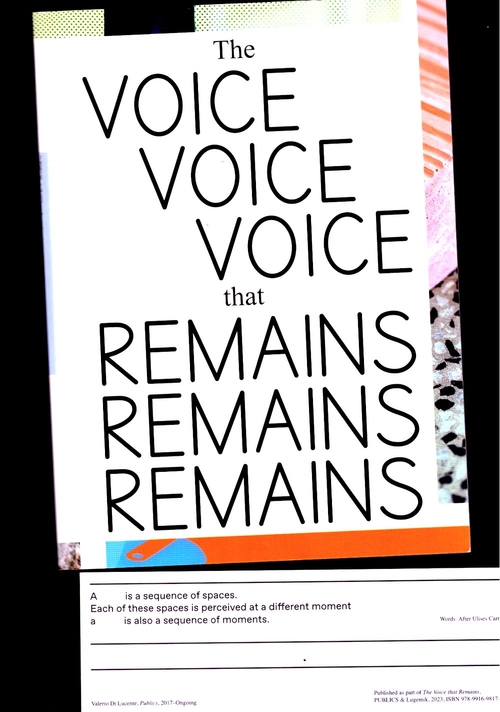 PUBLICS (ed.) - The Voice that Remains (Lugemik,PUBLICS)