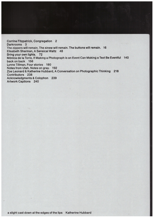 HUBBARD, Katherine; FITZPATRICK, Corrine (ed.); MONTES, Lara Mimosa (ed.) - a slight cast down at the edges of the lips (Capricious)